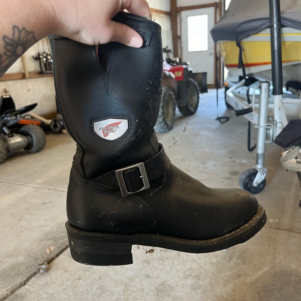Vintage 70s Red Wing Leather Motorcycle Boots- Never Worn